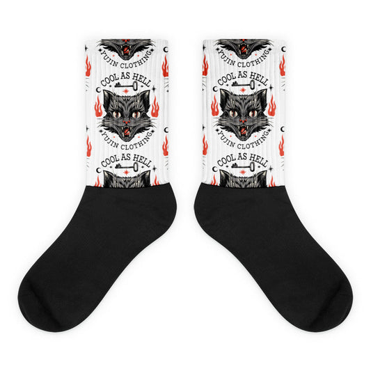Chaussettes de chat cool comme l'enfer