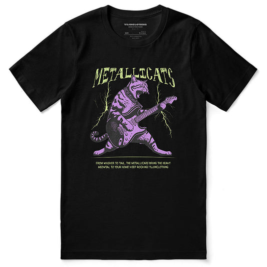 T-shirt chat Metallicats