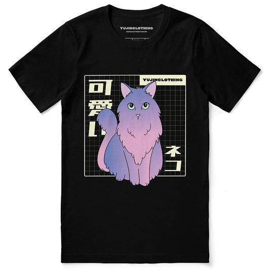 T-shirt Vaporwave Cat