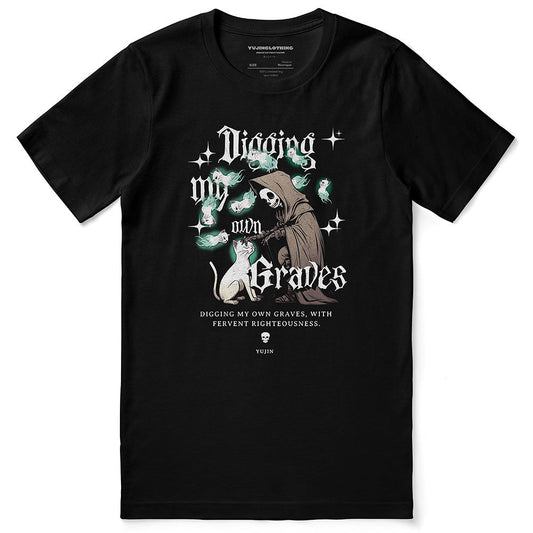 T-shirt « Creuser mes propres tombes » pour chat