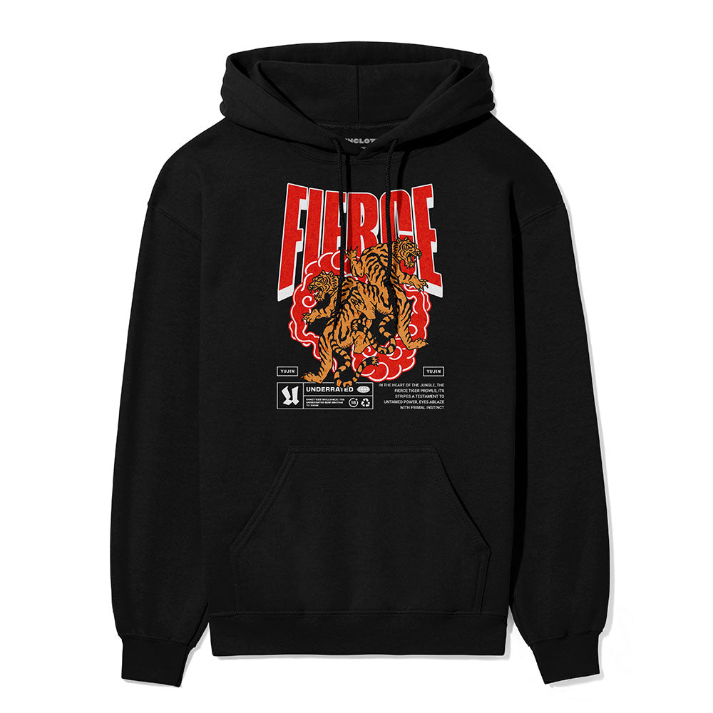 Sweat à capuche Tigre féroce