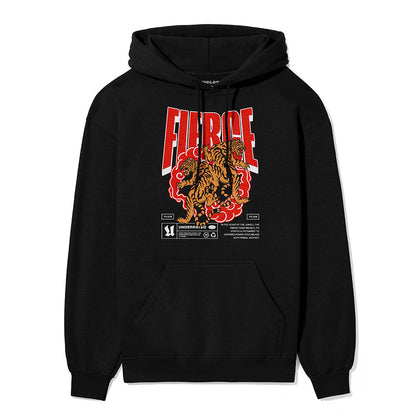 Sweat à capuche Tigre féroce