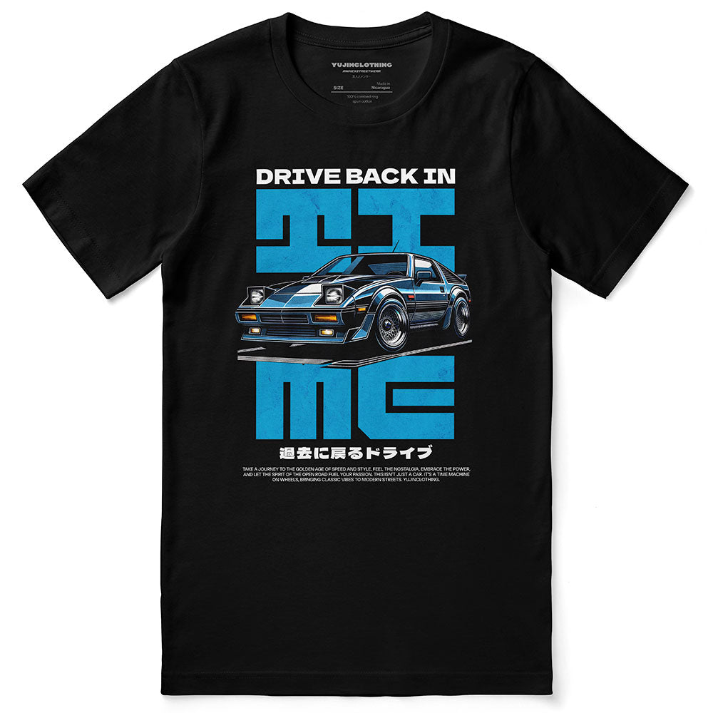 T-shirt de voiture « Retour dans le temps »