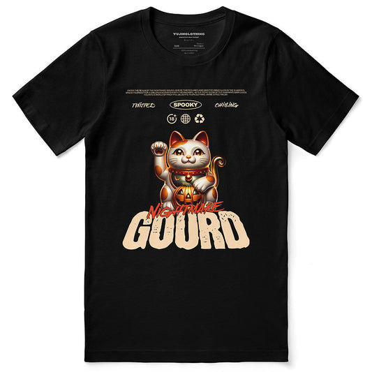 T-shirt Chat Cauchemar Gourd