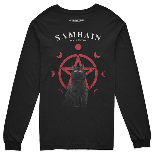 T-shirt à manches longues Samhain Cat