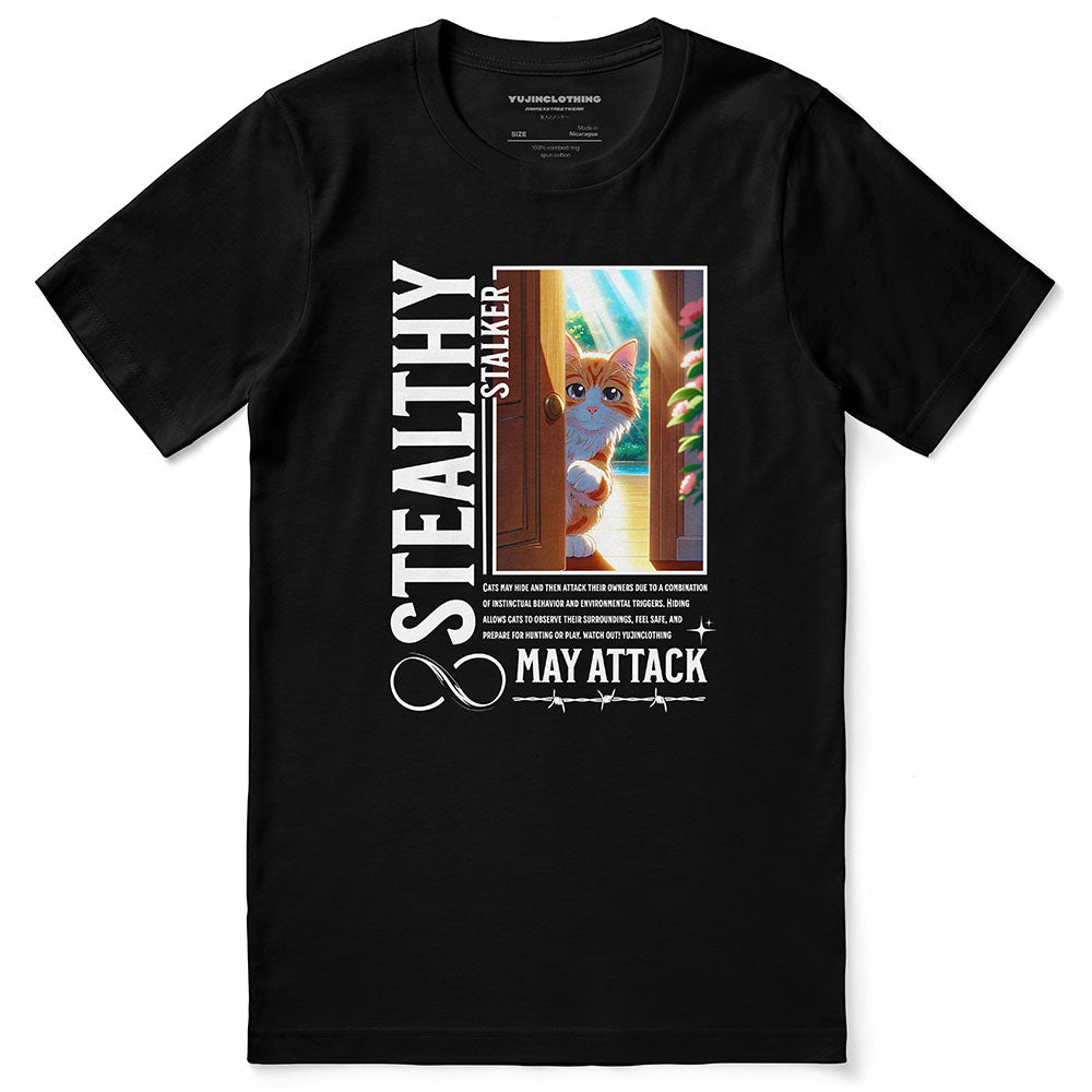 T-shirt Chat furtif