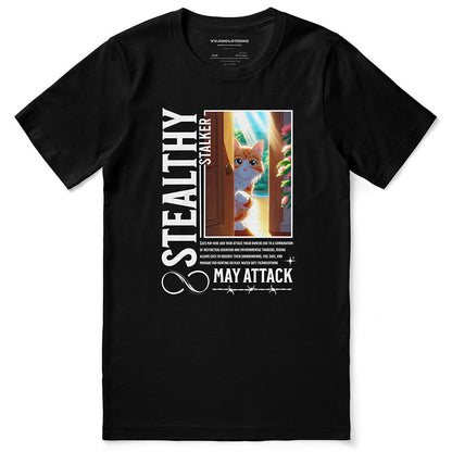 T-shirt Chat furtif
