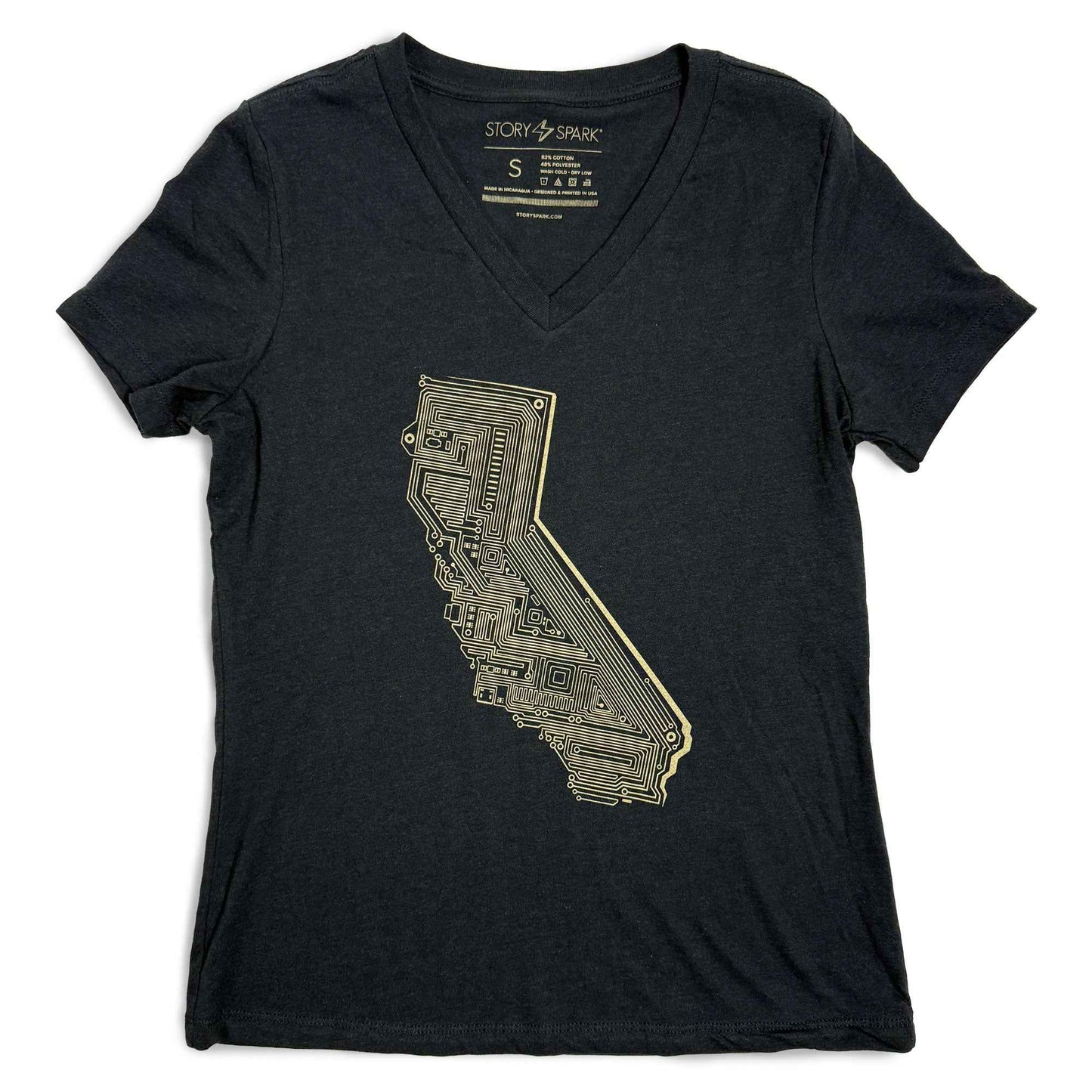 Cali Tech Womens V-neck T-shirt