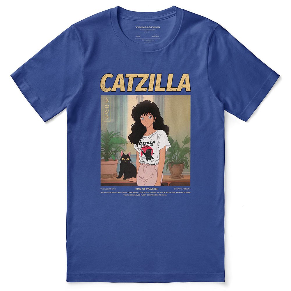 Catzilla And Girl T-Shirt - Lolomo!