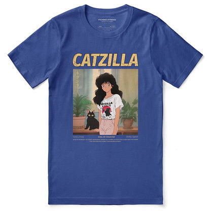 Catzilla And Girl T-Shirt - Lolomo!