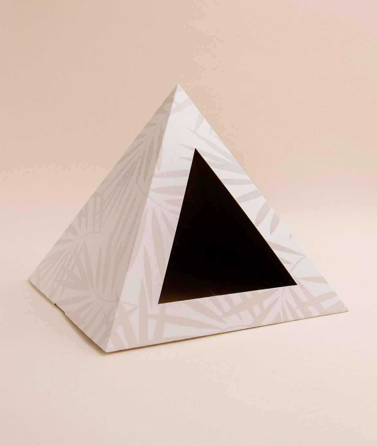 'Neutral Palm' Cardboard Cat Pyramid
