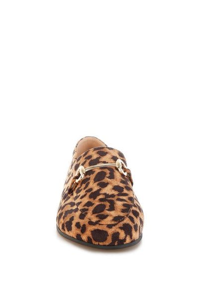 Noltas Horsebit Embellished Flat Loafers