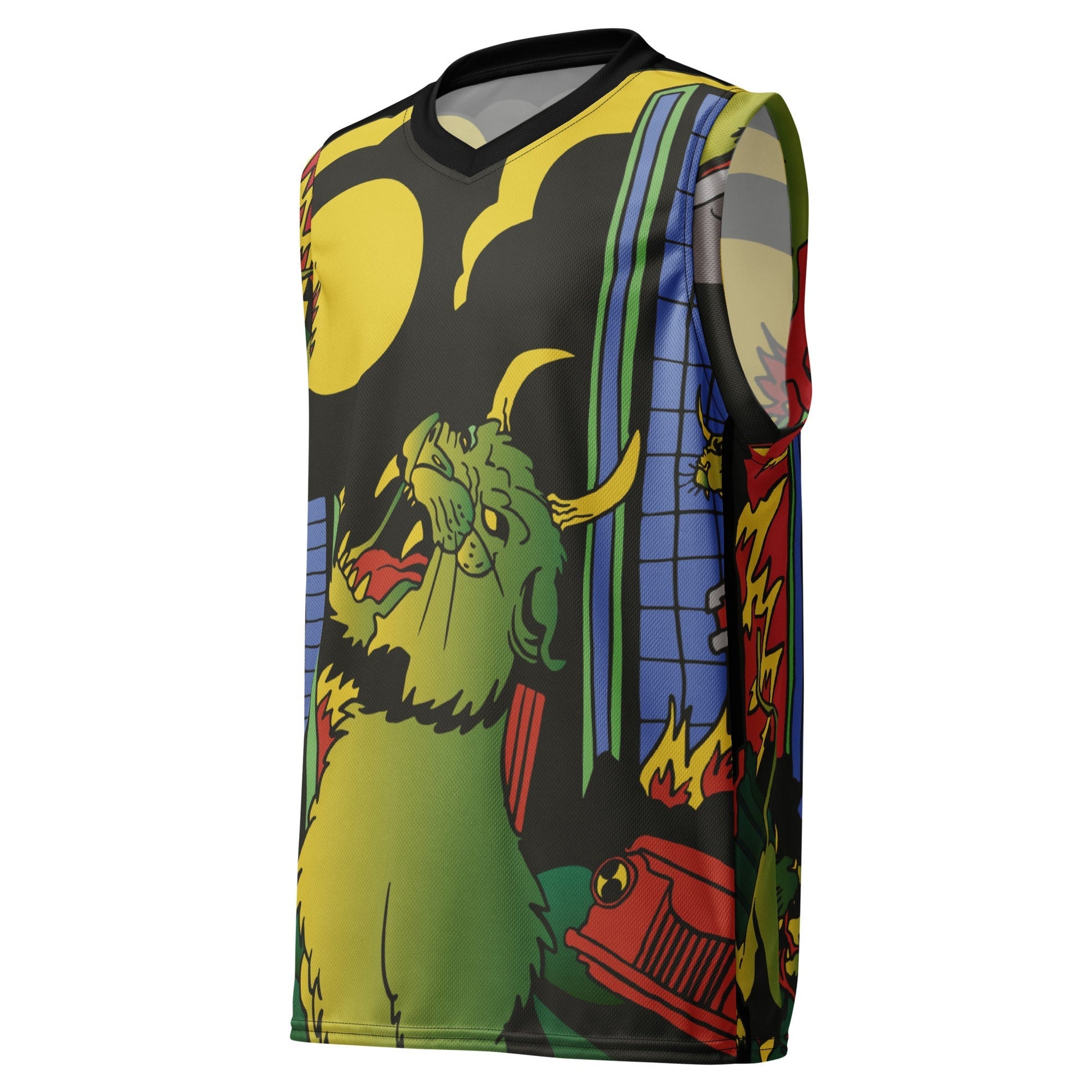 Devil Cat Recycled Basketball Jersey - Lolomo!