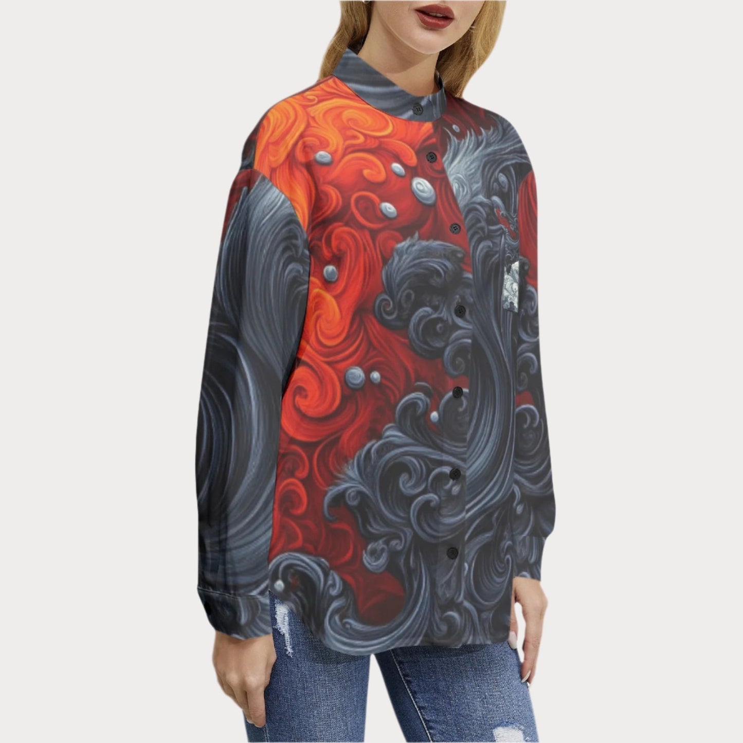 Brooklyn Republic™ Fire and Ice Long Sleeve Button Up