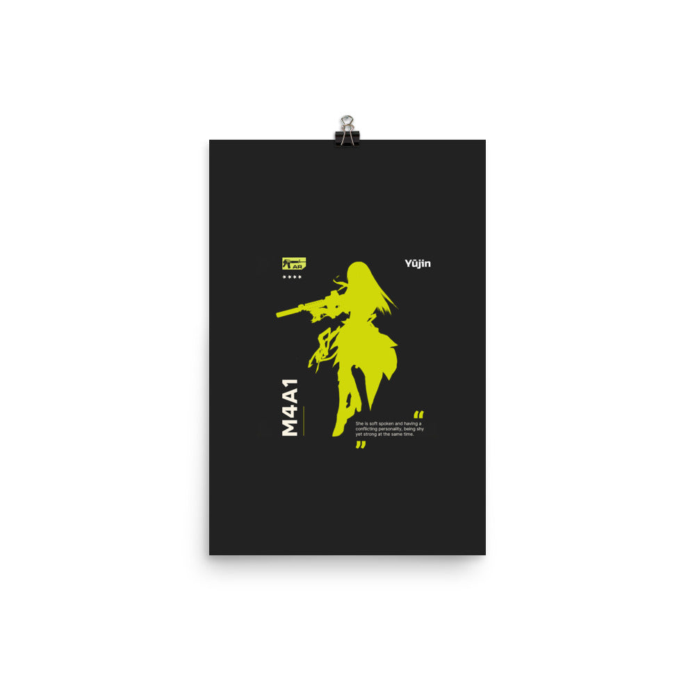 Affiche de fille gameuse