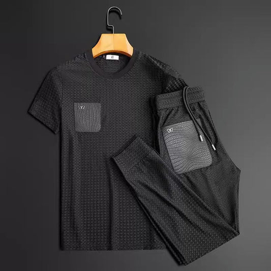 Anti-Wrinkle Flex Suit Mens Short Sleeve Slim Fit Shirts