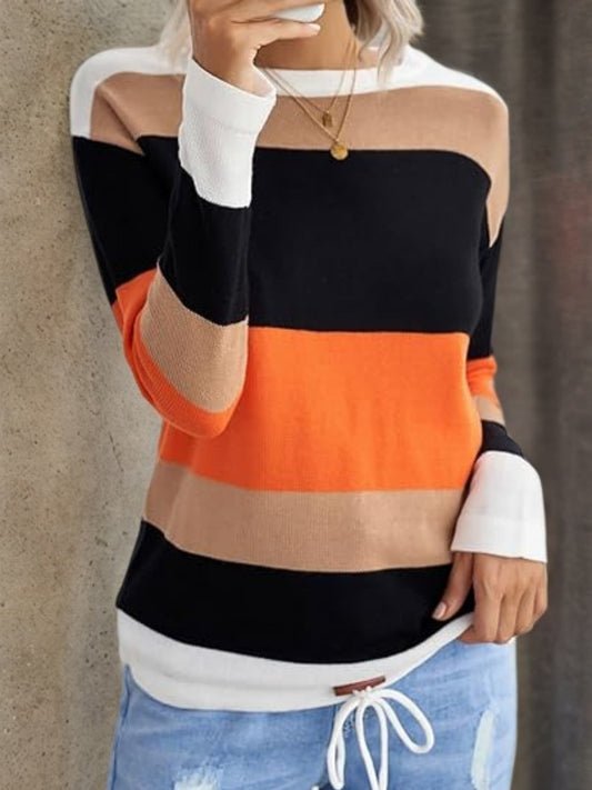 Women’s Striped Color Block Hoodie