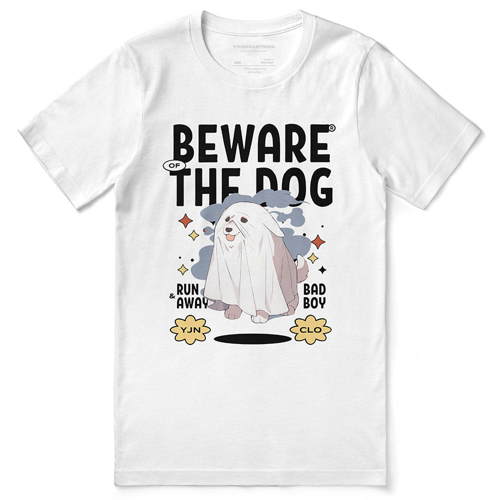T-shirt « Attention au chien »