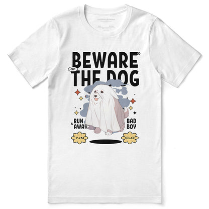 T-shirt « Attention au chien »