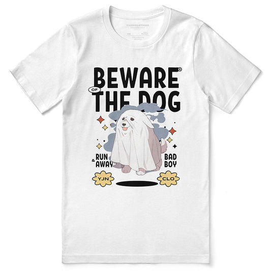 T-shirt « Attention au chien »