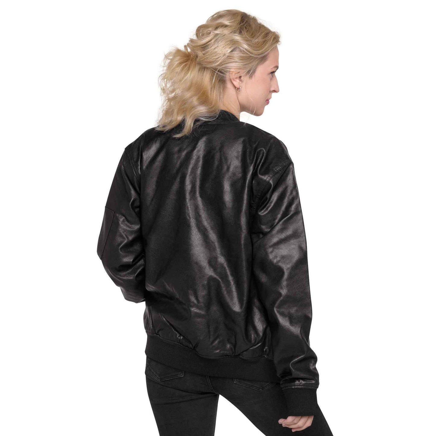 Gimbo Leather Bomber Jacket