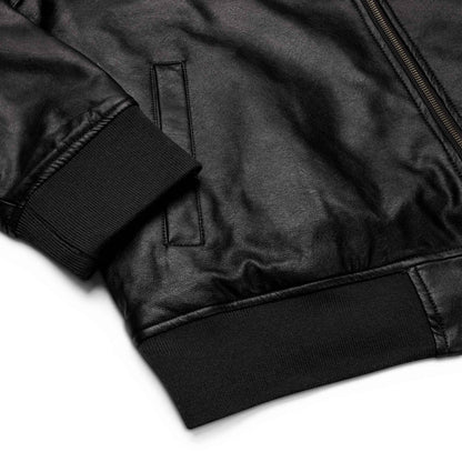 Gimbo Leather Bomber Jacket