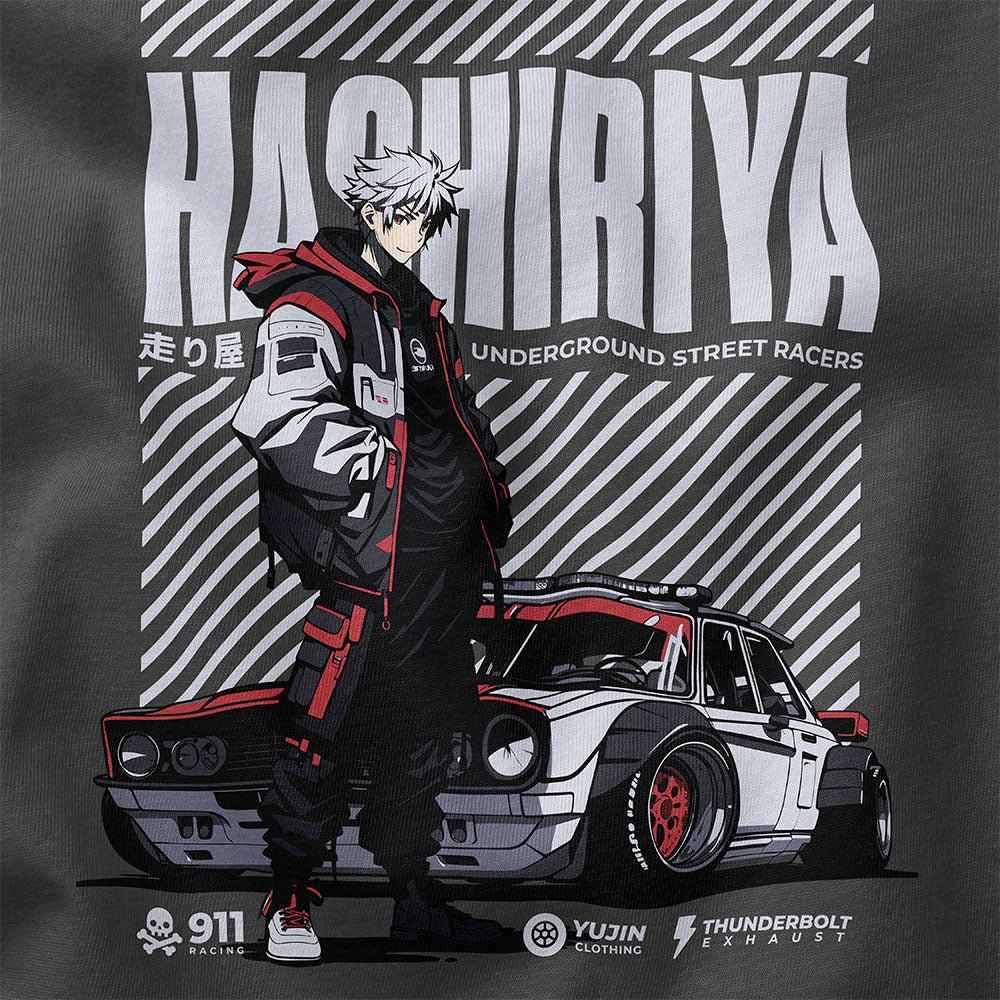 Hashiriya Oversized Faded Car T-Shirt