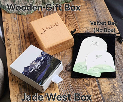 Jade Round Leaverback Earrings 6mm