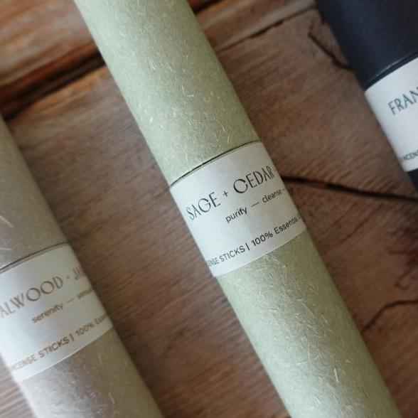 Essential Oil Incense Sticks for Aromatherapy by Tilley + Me