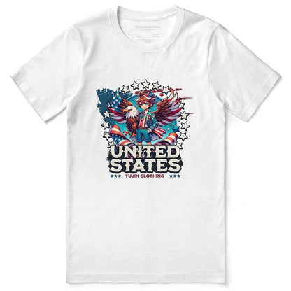 July 4th Eagle And Boy T-Shirt