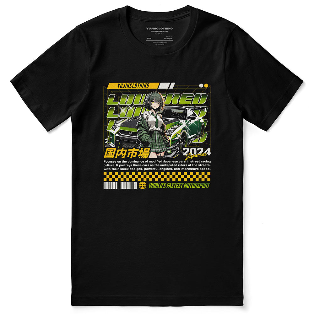 T-shirt de voiture abaissée