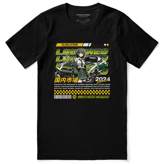 T-shirt de voiture abaissée