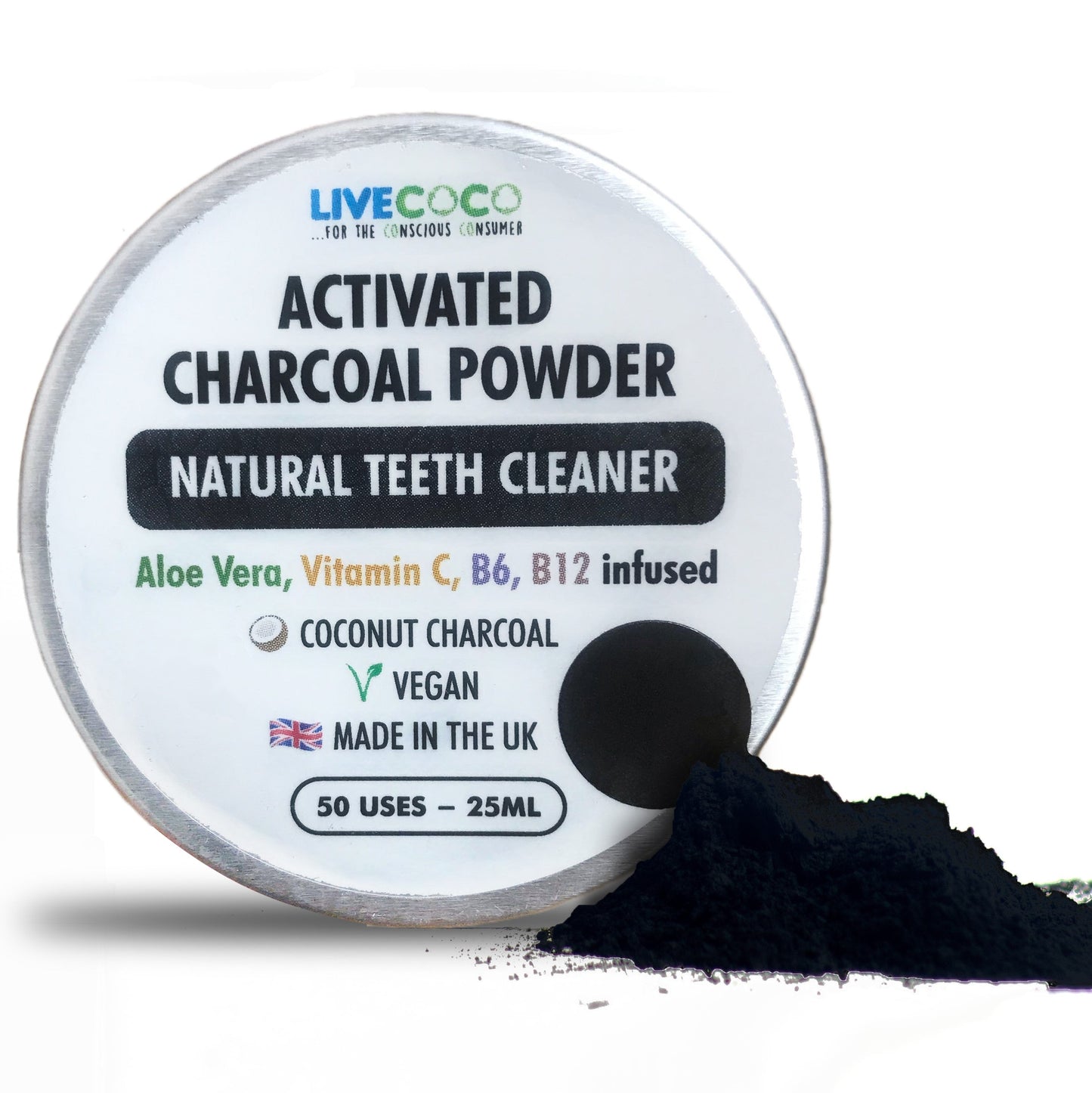 Teeth Cleaning Powder (Vitamins & Aloe Vera Infused)