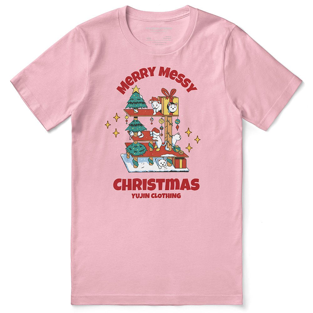 Messy Christmas Cat T-Shirt - Lolomo!