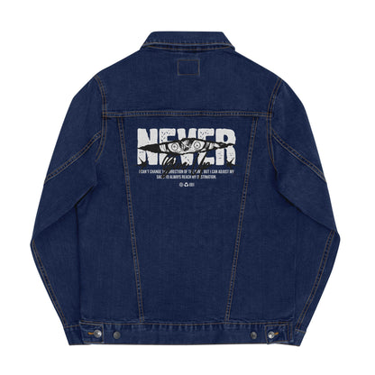 Never Give Up Denim Jacket - Lolomo!
