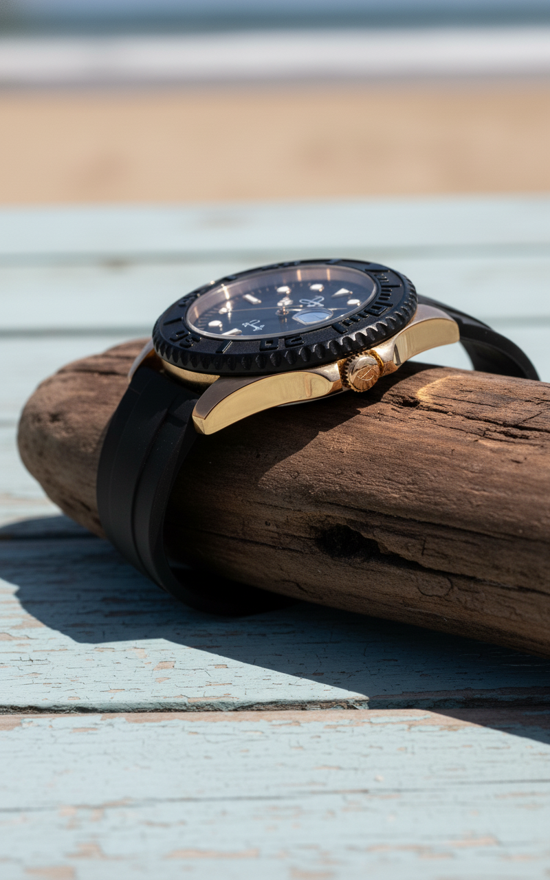 Minimalist Quartz Men's Watch - The Dark Night by Dapr