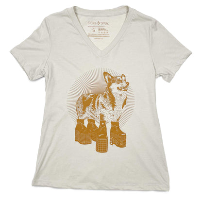 Platform Corgi Womens T-shirt - Lolomo!