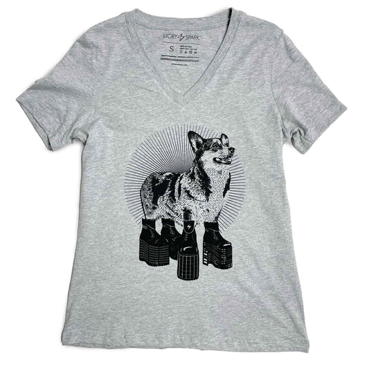 Platform Corgi Womens T-shirt