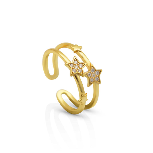 Rosette Pascal Gold Ring - Lolomo!