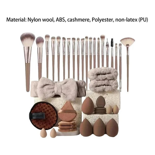 40 PCs Makeup Brush Set Premium Synthetic Foundation & Sponge Essentials Set