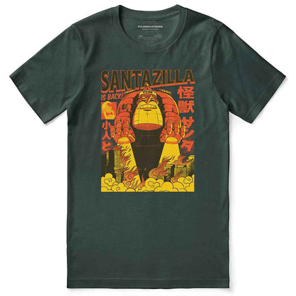 Santazilla Christmas T-Shirt