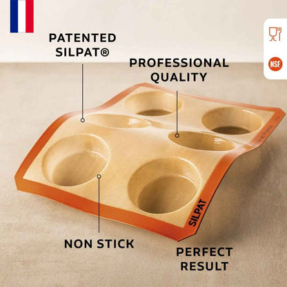 Silpat 6 Hole Large Round Mold