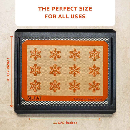Silpat Snowflake Half Size Baking Mat - Limited Edition