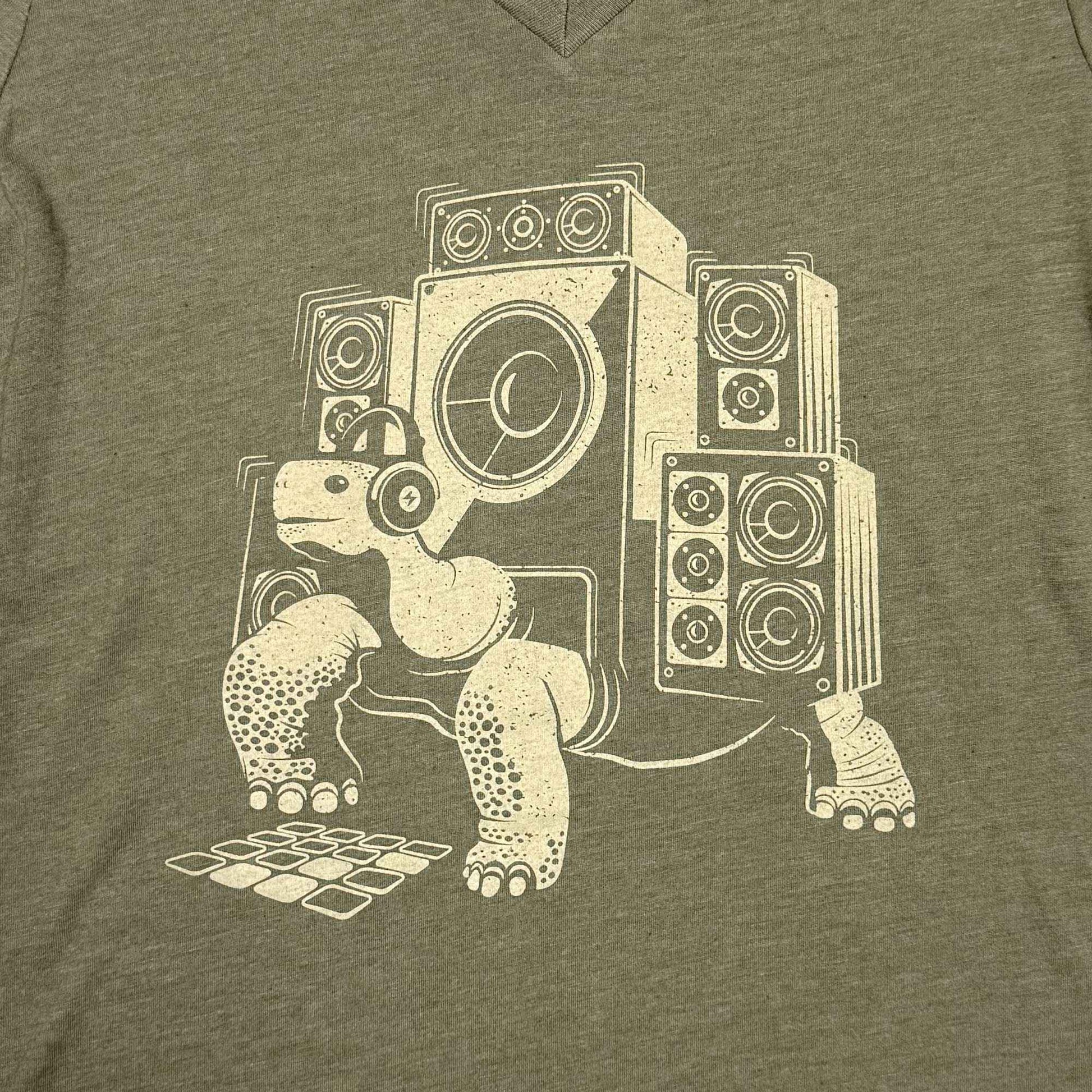 Slow Beats Womens V-neck T-shirt