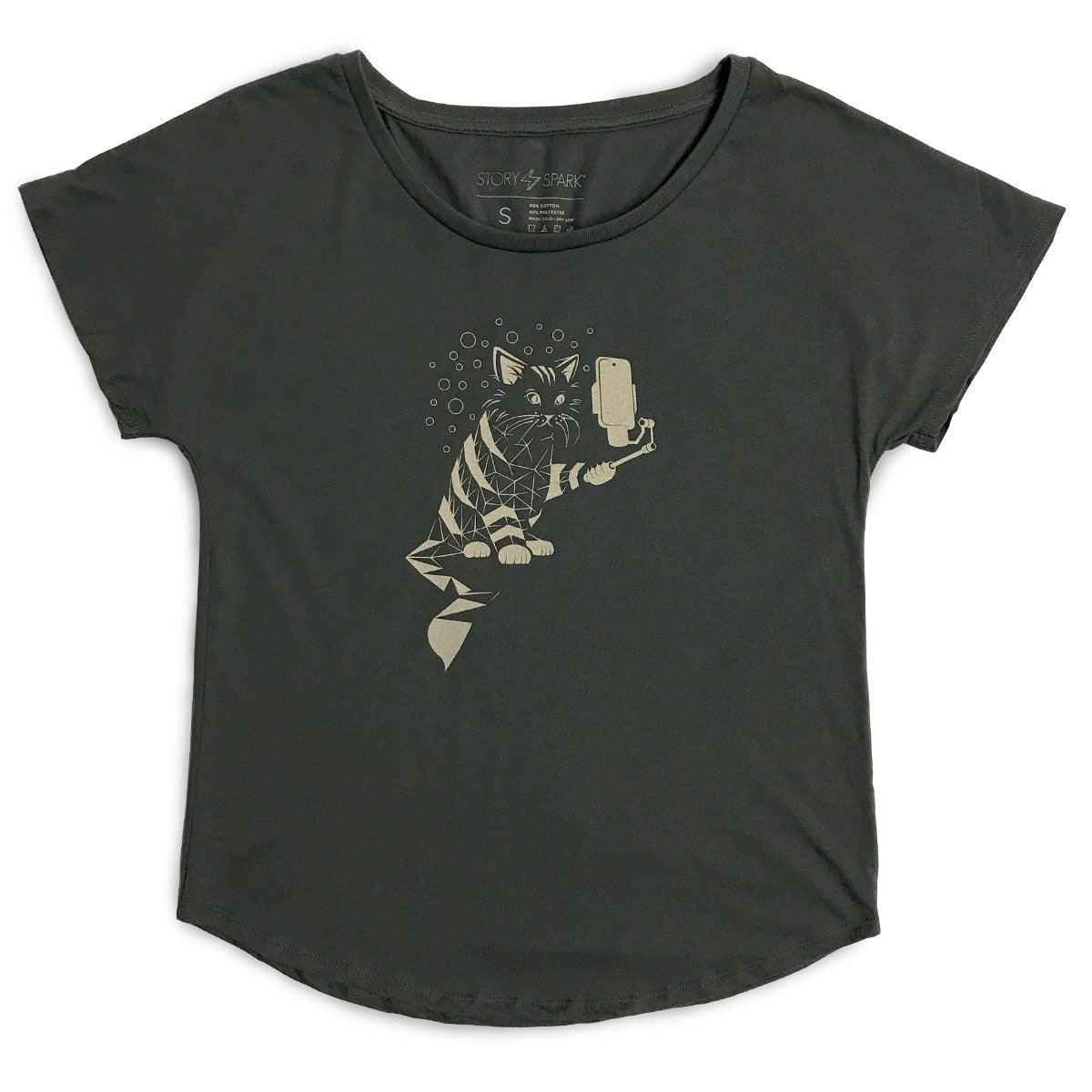 Snap Cat Dolman Shirt