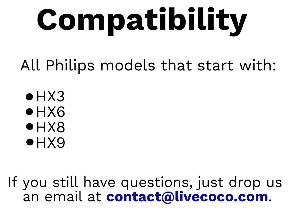 LiveCoco™ Philips Sonicare compatible Electric Brush Heads