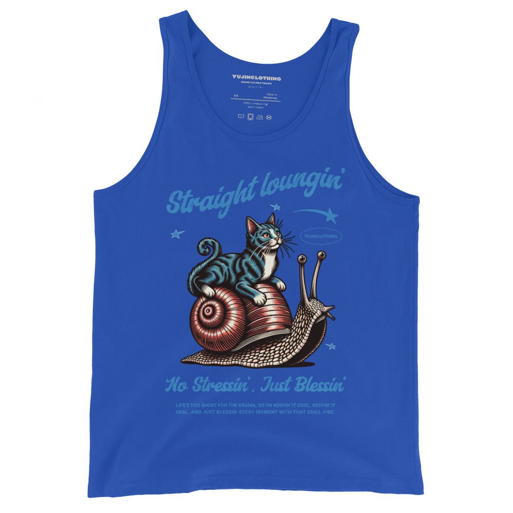 Straight Loungin' Cat Tank Top - Lolomo!