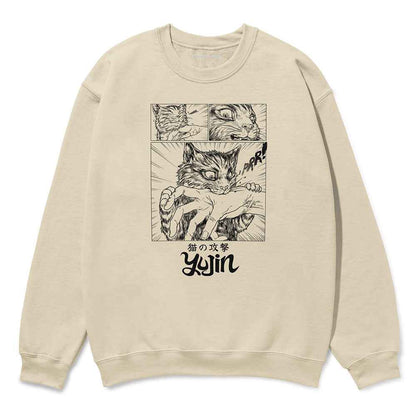 Sudden Attack Cat Sweatshirt