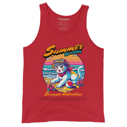 Summer Adventure Cat Tank Top - Lolomo!