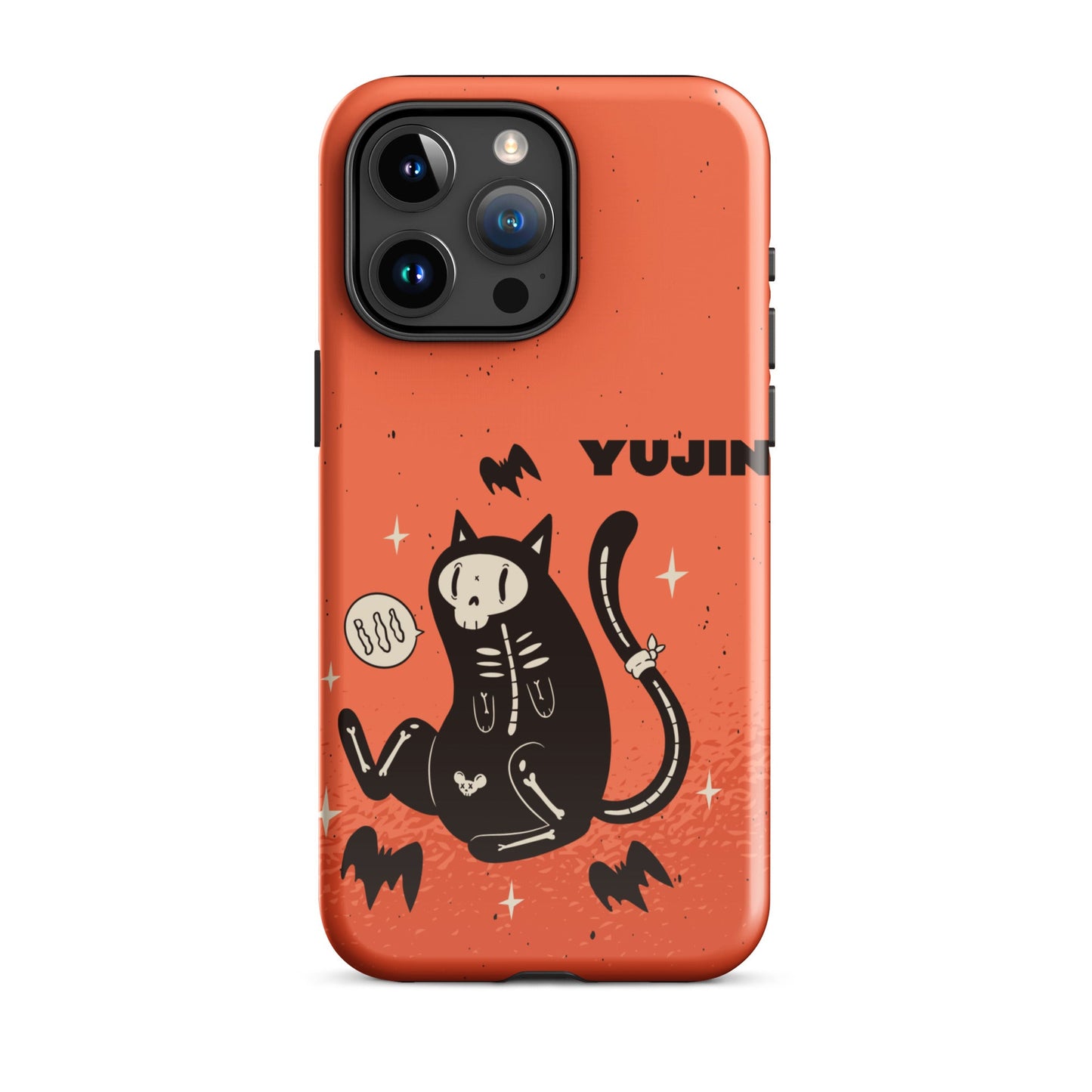 Coque rigide pour iPhone® Motif fantôme noir d'Halloween